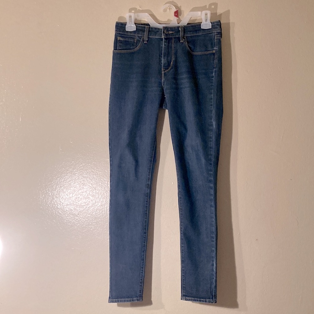 Levi’s High Rise Dark Wash Skinny Jeans Women Size 27x29